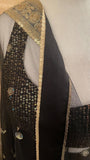 Black and gold net dupatta